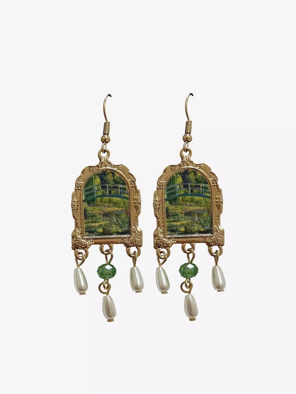 Thorn & Fable Monet Frame Drop Earrings